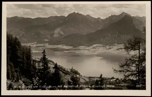 St. Wolfgang im Salzkammergut Blick Wolfgangsee mit Rettenkogl u. Rinnkogl 1930