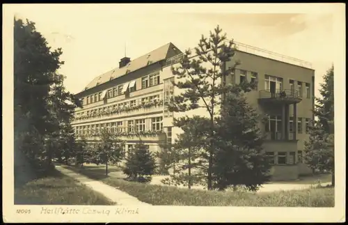 Ansichtskarte Coswig (Sachsen) Klinik 1953