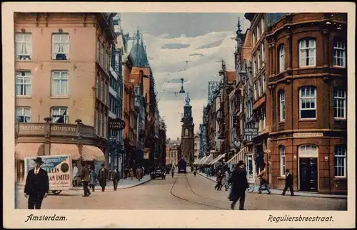 Amsterdam Amsterdam Reguliersbreestraat, Geschäftsstraße, Taverne 1910