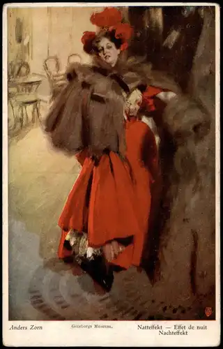 Anders Zorn Göteborgs Museum Natteffekt – Effet de nuit Nachteffekt 1920