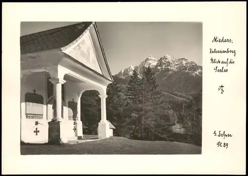 Ansichtskarte Mieders Stubaital Kapelle Kalvarienberg 1932