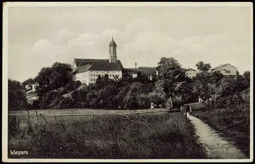 Ansichtskarte Weyarn Ortsansicht 1936