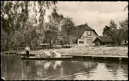 Lehde (Spreewald)-Lübbenau  Café Venedig Lědy   Kafejownja Venedig 1960