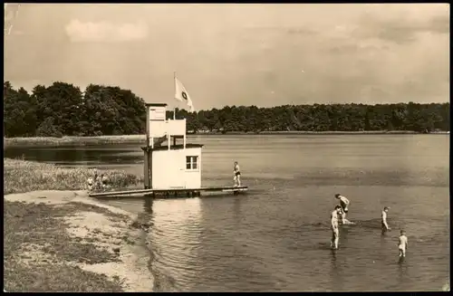 Ansichtskarte Oranienburg Partie Am Lehnitzsee 1963