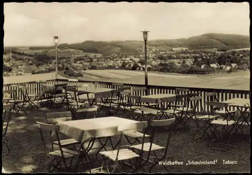 Tabarz/Thüringer Wald Waldkaffee „Schauinsland", Außensitz  DDR-Zeiten  1967