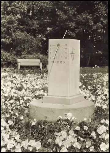 Ansichtskarte Salzwedel Partie a.d. Sonnenuhr 1974