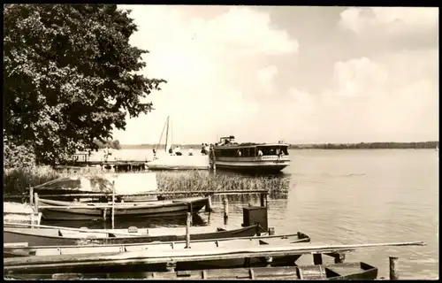 Klein Köris-Groß Köris Hafen, Schiffsanlegestelle DDR AK 1967