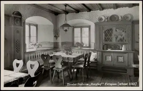 Imst Tiroler Stube im „ Tiroler Stube im „Berghof” Fernpass [erbaut 1543] 1934