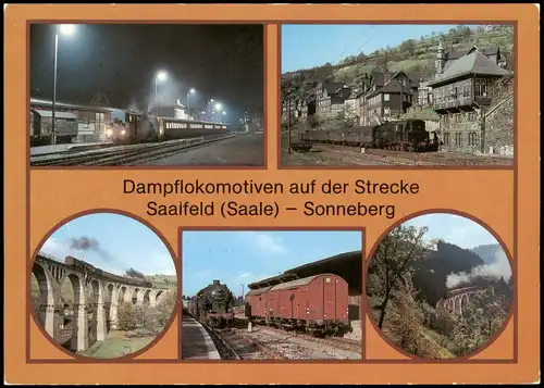 Lauscha Dampflokomotiven, Bahnhof Steinach Lauscha Ernstthal, Viadukt 1984/1986