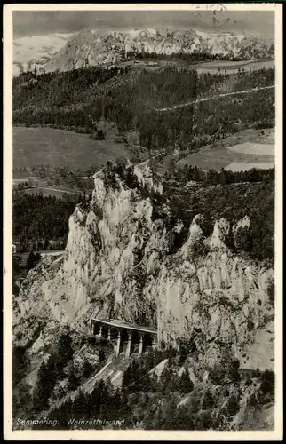 Ansichtskarte Semmering Weinzettelwand 1935