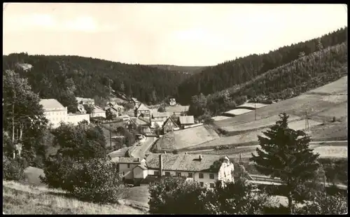 Ansichtskarte Heubach (Thür. Wald)-Masserberg Blick auf Ort - Straße 1966