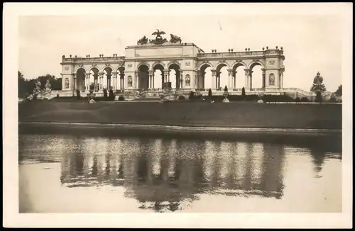Ansichtskarte Hietzing-Wien Gloriette (Schloss Schönbrunn) Echtfoto-AK 1930