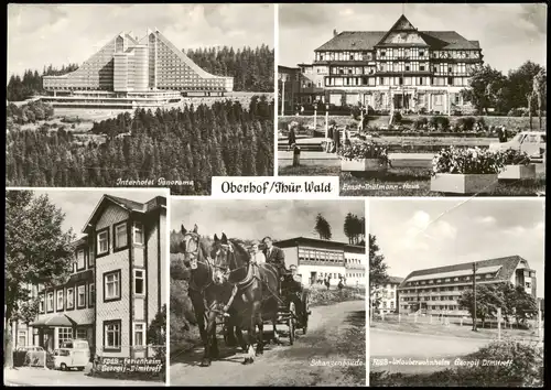 Oberhof (Thüringen) Mehrbild-AK mit Orts- u. Umland-Ansichten 1979