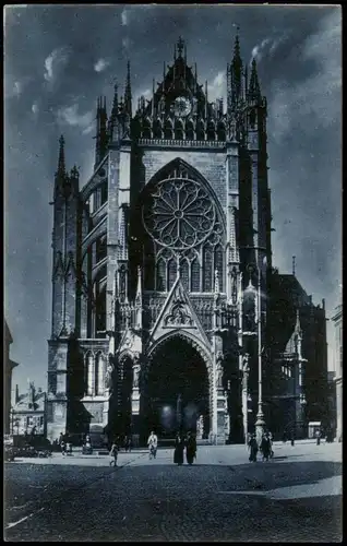 CPA Metz Kathedrale bei Nacht, cathedrale la nuit 1920