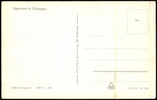 Ansichtskarte Sitzendorf Panorama-Ansicht, Ortsteilansicht 1968