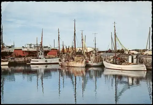 Postcard Bønnerup Strand Hafen - Fischerboote 1979