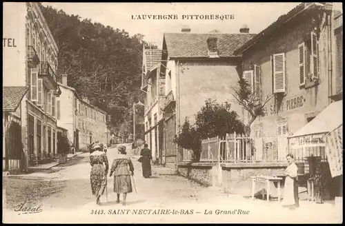 CPA Saint-Nectaire La Grand Rue SAINT NECTAIRE-le-BAS 1910