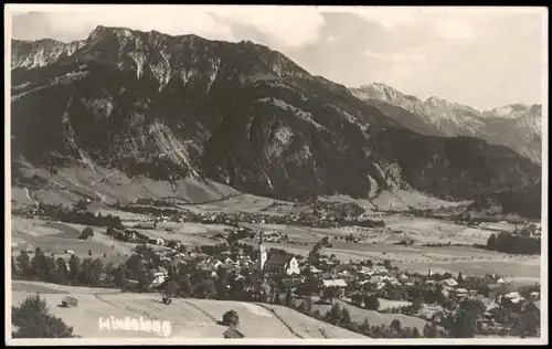 Ansichtskarte Bad Hindelang Totale, Fotokarte 1932