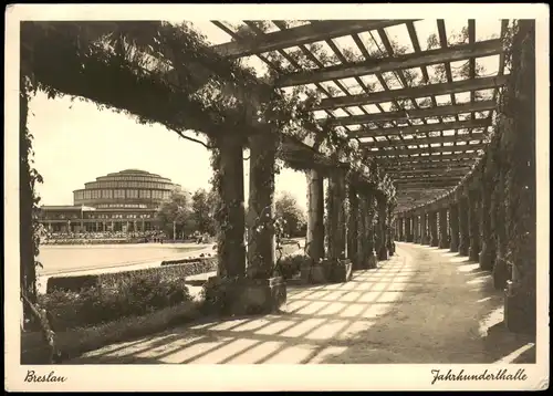 Breslau Wrocław Jahrhunderthalle / Hala Stulecia 1940  gel. Feldpost WK1