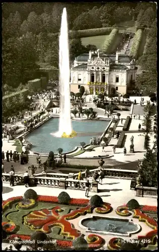 Ansichtskarte Linderhof-Ettal Schloss Linderhof - Colorfotokarte 1963