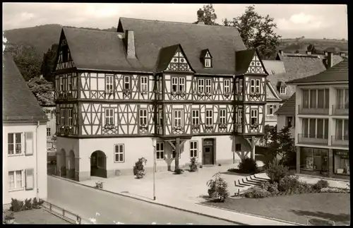 Ansichtskarte Nassau (Lahn) Partie am Rathaus 1965