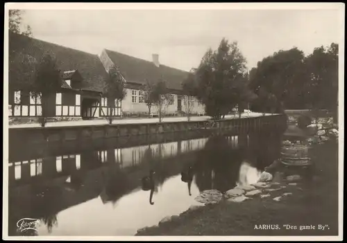 Postcard Aarhus Ortsansicht AARHUS "Den gamle By" 1950