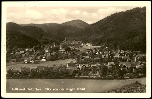 Ansichtskarte Ilfeld-Harztor Panorama-Ansicht Blick von der langen Wand 1962