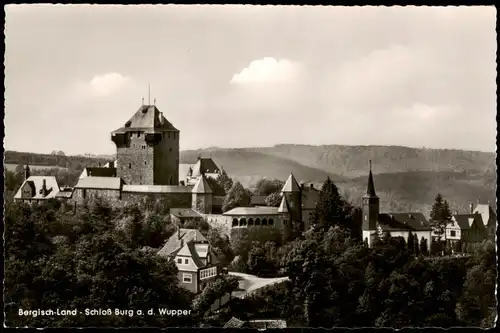 Burg an der Wupper-Solingen Bergisch-Land Schloß Burg a. d. Wupper 1960