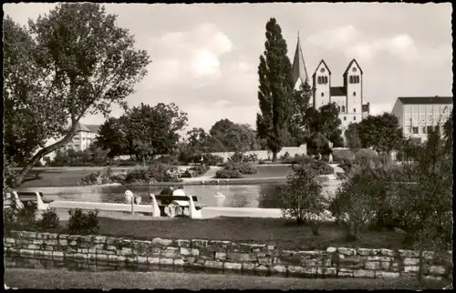 Ansichtskarte Paderborn Partie an den Paderquellen 1960