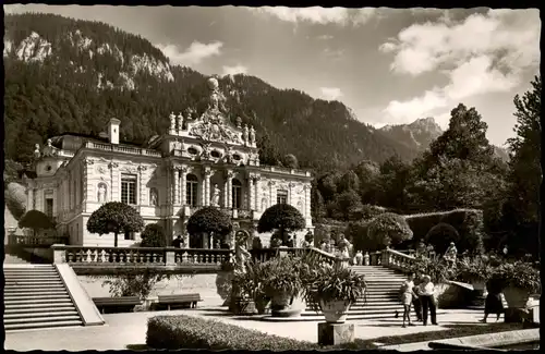 Linderhof-Ettal Schloß Linderhof Castle of Linderhof in Bavaria 1960