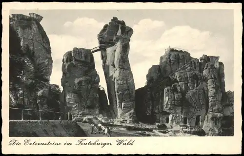 Holzhausen-Externsteine-Horn-Bad Meinberg Externsteine im Teutoburger Wald 1970