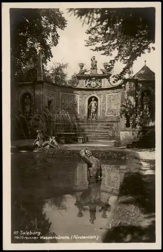 Ansichtskarte Morzg-Salzburg Hellbrunner Wasserkünste. ( Fürstentisch.) 1940
