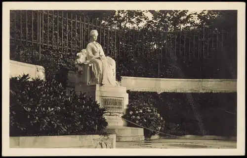 Ansichtskarte Innere Stadt-Wien Wien I. Kaiserin Elisabethdenkmal 1929