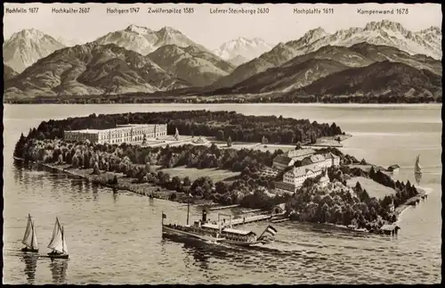 Ansichtskarte Chiemsee Herreninsel im Chiemsee (mit Schloss) 1959