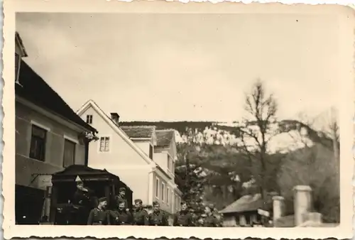 Militär Soldatenleben: Foto von Soldaten (vermtl. bei Graz) 1940 Privatfoto Foto