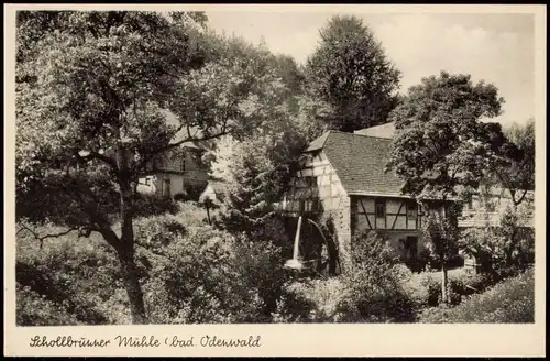 Schollbrunn-Waldbrunn (Odenwald) Gasthof und Pension ,,Zum Hirsch" 1940