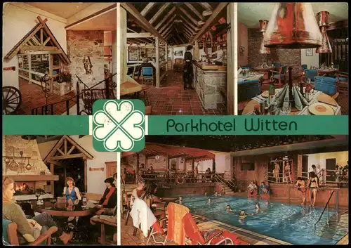 Ansichtskarte Witten (Ruhr) Parkhotel Innenansichten Mehrbildkarte 1980/1979