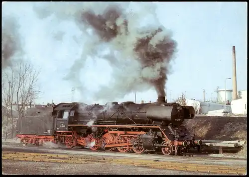 Ansichtskarte Güstrow Dampflokomotiven im Ostseebezirk, Lok BR41, 1980 1985