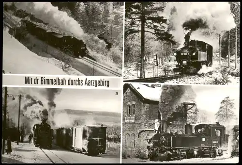Schmiedeberg Erzgebirge Neudorf Umlandansichten Erzgebirge Schmalspurbahn 1985