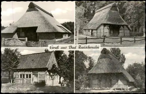 Bad Zwischenahn Mehrbildkarte Häuser Bauernhäuser Schmiede Töpferei 1950