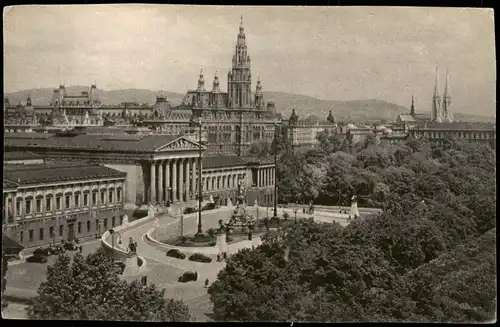 Ansichtskarte Wien PARLAMENT von Th. v. Hansen, 1928