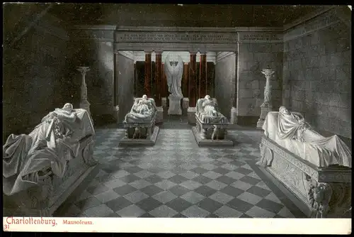 Ansichtskarte Charlottenburg-Berlin Mausoleum - Stimmungsbild 1908