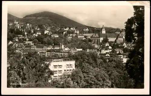 Ansichtskarte Baden-Baden Stadtteilansicht 1949