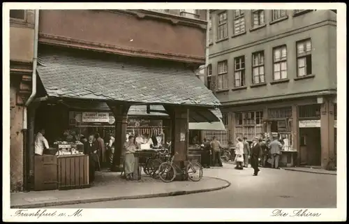 Ansichtskarte Frankfurt am Main Die Schirm, colorierte AK 1928