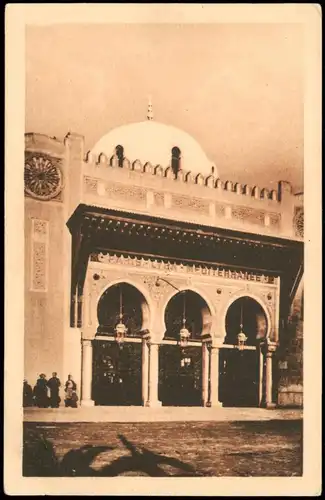 Postcard Oran ‏وهران‎ Gare d'ORAN Entrée des Voyageurs 1920