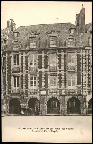 Paris Maison de Victor Hugo, Place des Vosges (Ancienne Place Royale) 1910