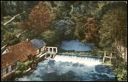 Ansichtskarte Blaubeuren Blautopf - Wehr 1914