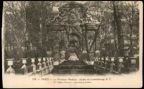 CPA Paris La Fontaine Medicis Jardin du Luxembourg 1910