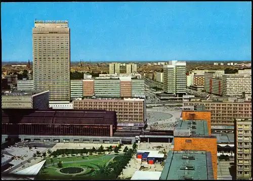 Berlin Zentrum Ansichtskarte Straße Neubaugebiet 1977