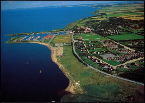 .Dänemark - Luftbild BORK HAVN FERIEHOTEL RESTAURANT KLYDEN-BRYGGEKROEN 1980